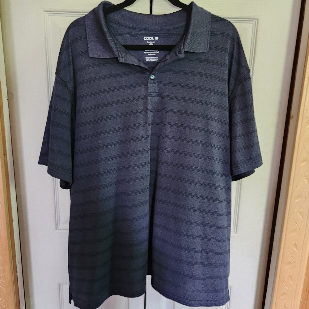 Haggar Men's Blue Polo Shirt